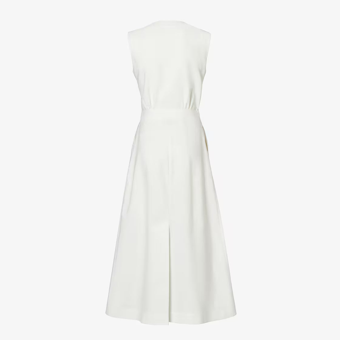 White linen dress