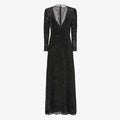 Black Millefiori devoré velvet dress
