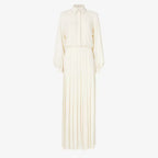 Ivory silk dress