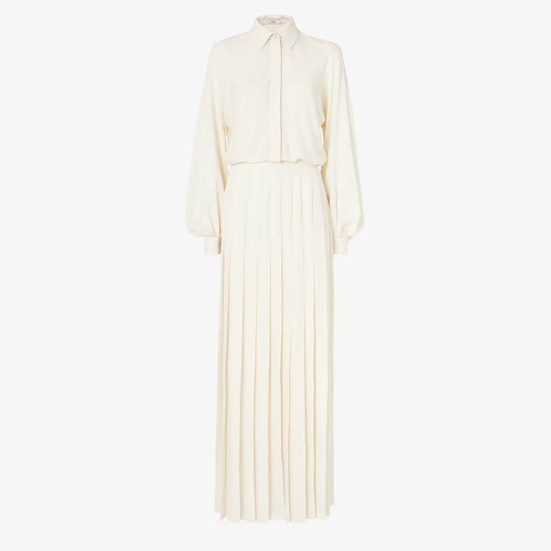 Ivory silk dress