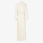 Ivory silk dress