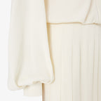 Ivory silk dress