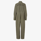 Green parachute canvas jumpsuit