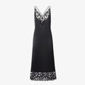 Black silk and lace dress