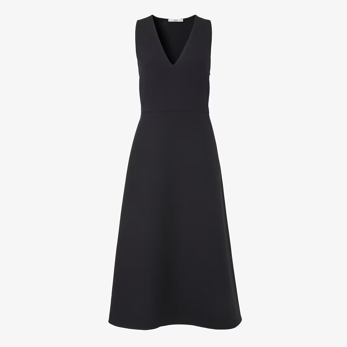 Black silk and wool dress