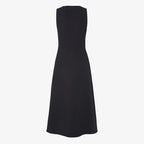 Black silk and wool dress