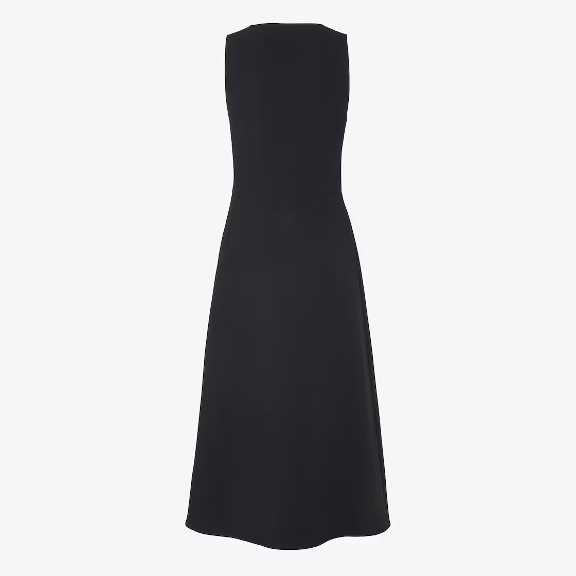 Black silk and wool dress
