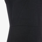 Black silk and wool dress