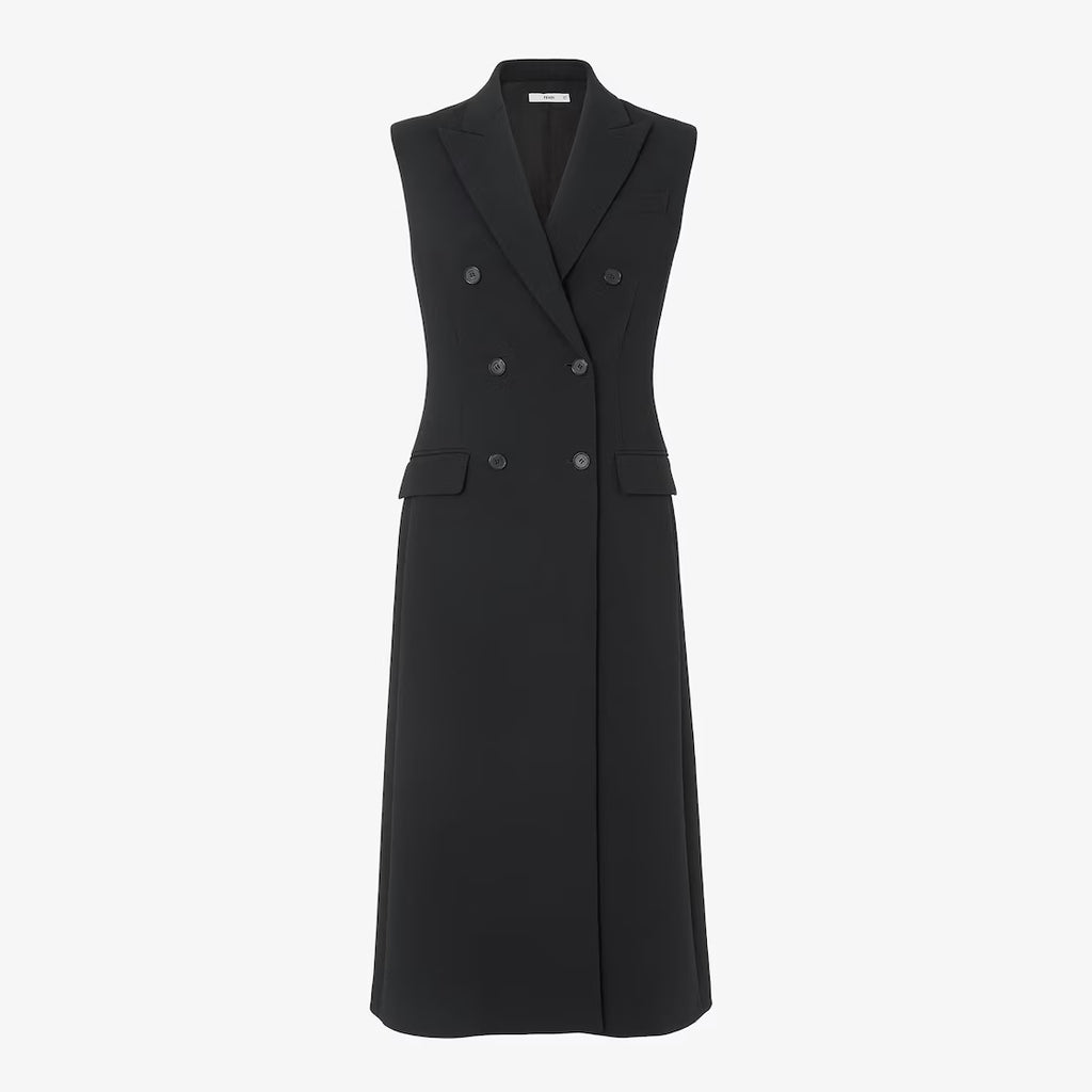Black cady dress
