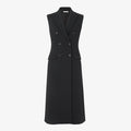 Black cady dress