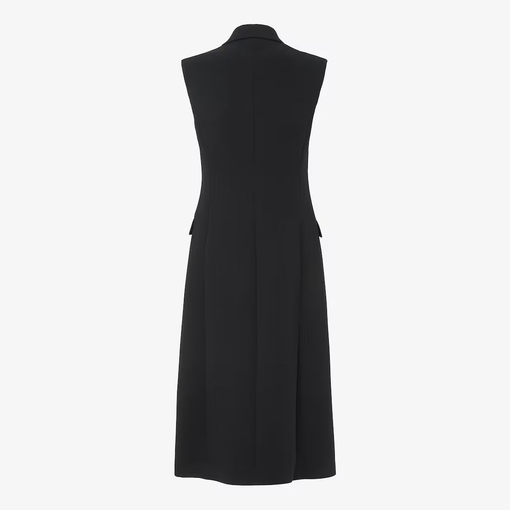Black cady dress