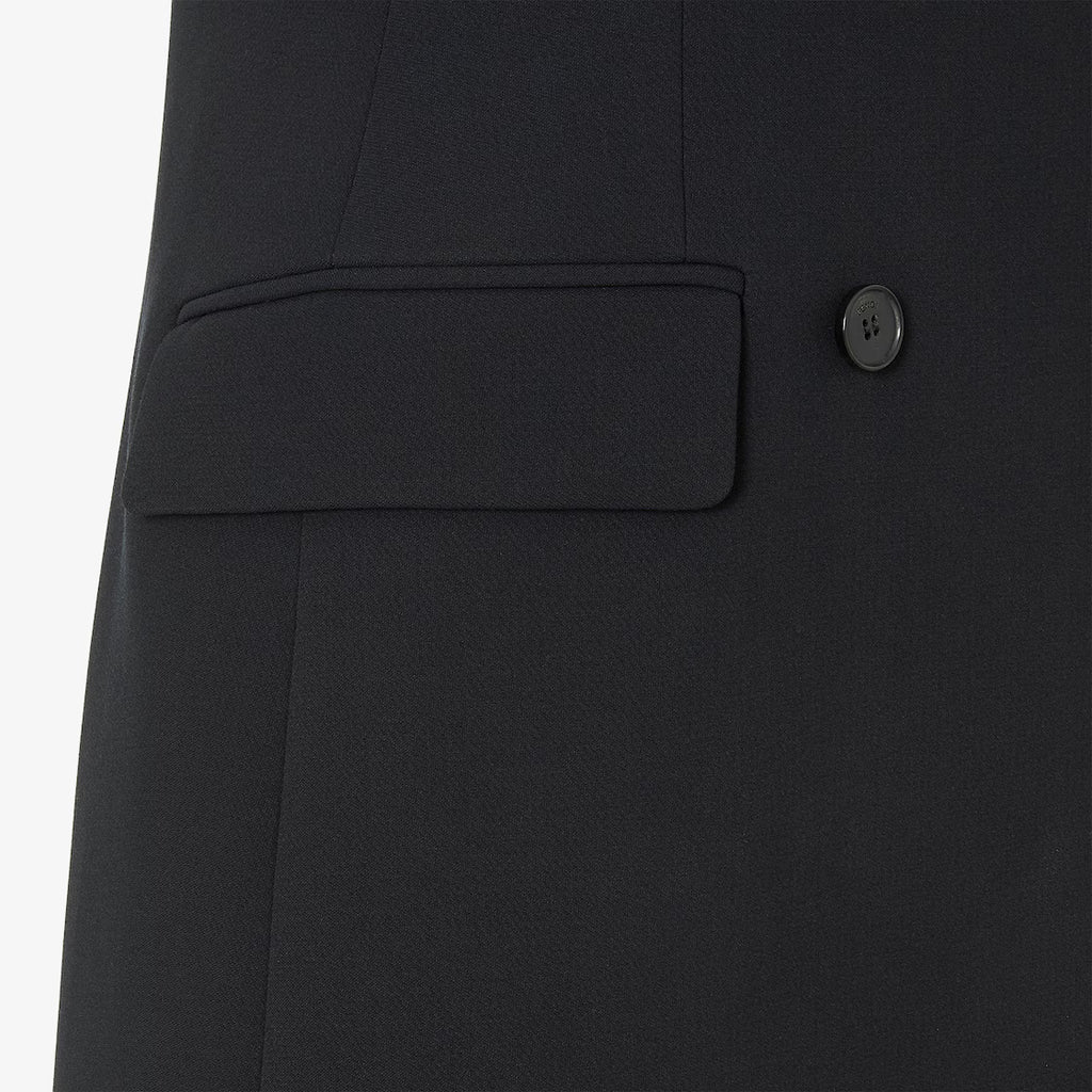 Black cady dress