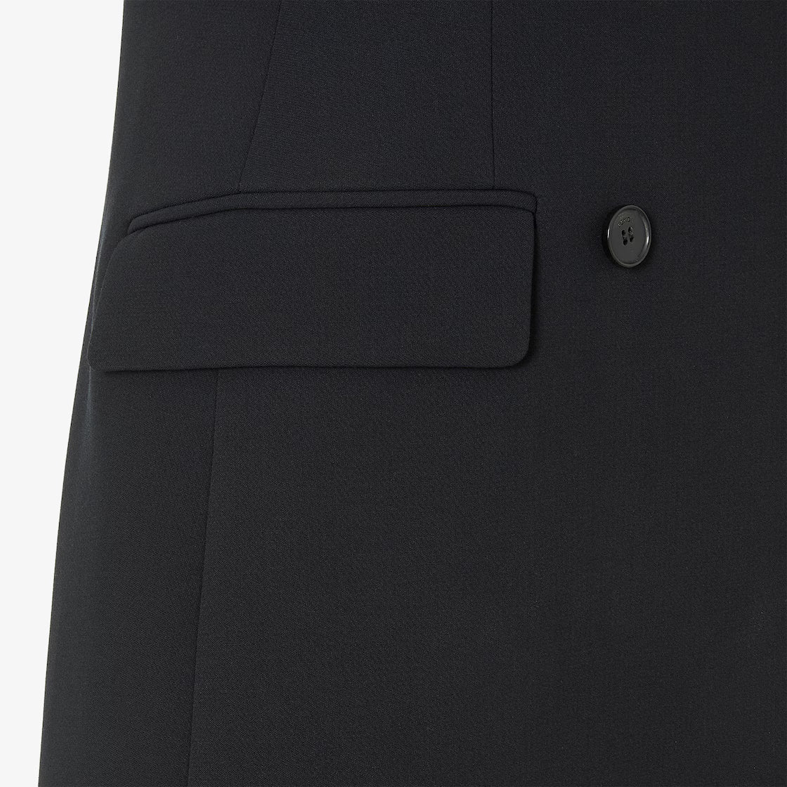 Black cady dress