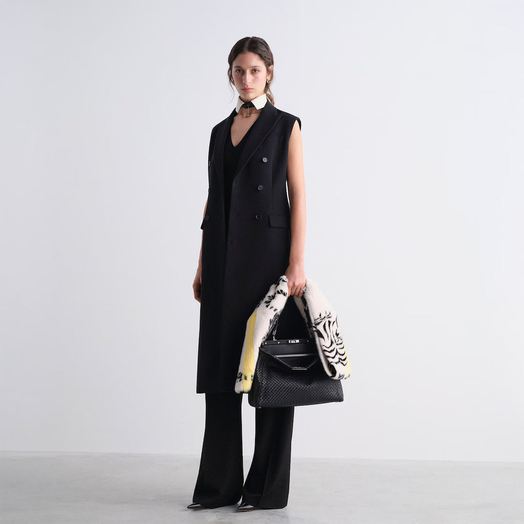 Black cady dress