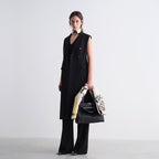 Black cady dress