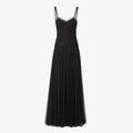 Black lace and tulle dress