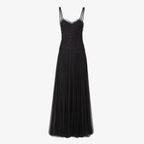 Black lace and tulle dress