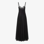 Black lace and tulle dress