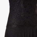 Black lace and tulle dress