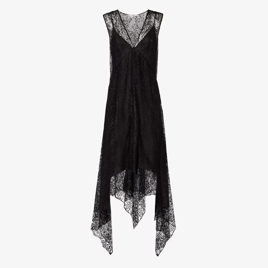 Black Flowers and Bacche lace dress