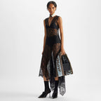 Black Flowers and Bacche lace dress