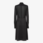 Black silk georgette dress