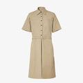 Beige cotton dress
