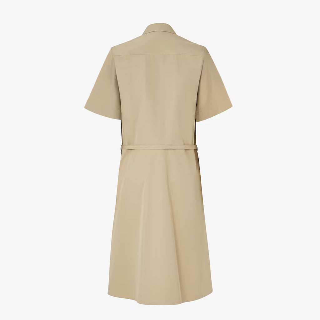 Beige cotton dress