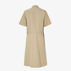 Beige cotton dress