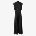 Black georgette dress