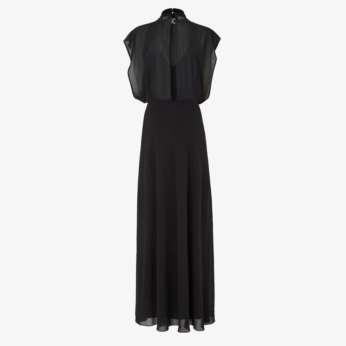 Black georgette dress