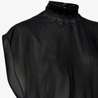 Black georgette dress