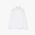 Classic Fit Ruffled Cotton Poplin ShirtPrice undefined Optic white RUNWAY DELUXE