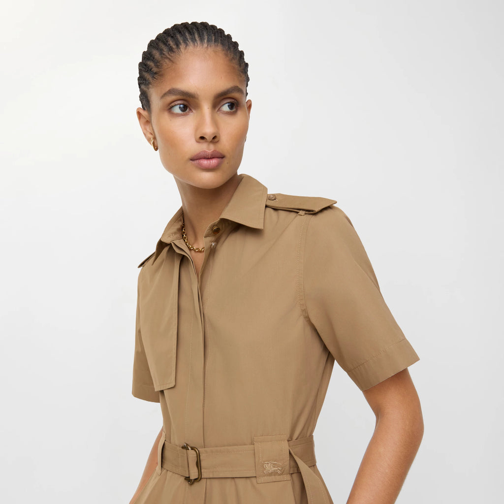 Cotton Poplin Shirt Dress