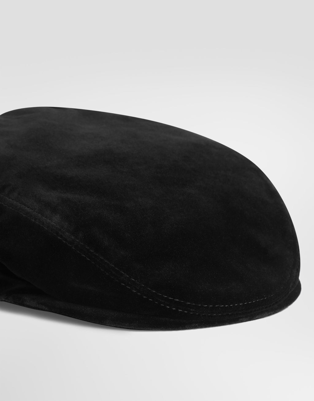 Velvet flat cap