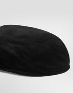 Velvet flat cap