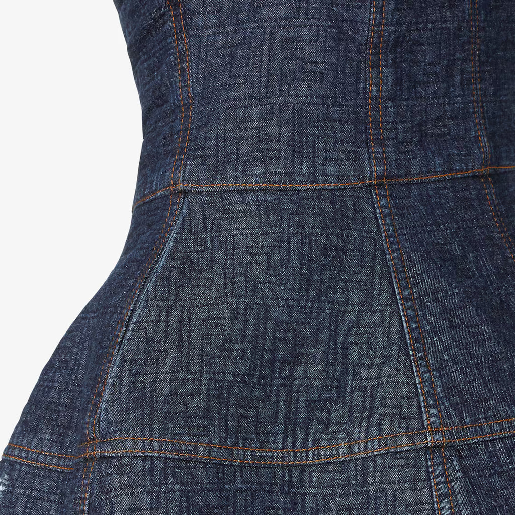 Dark blue FF denim dress