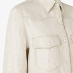 Ivory Selleria denim shirt RUNWAY DELUXE
