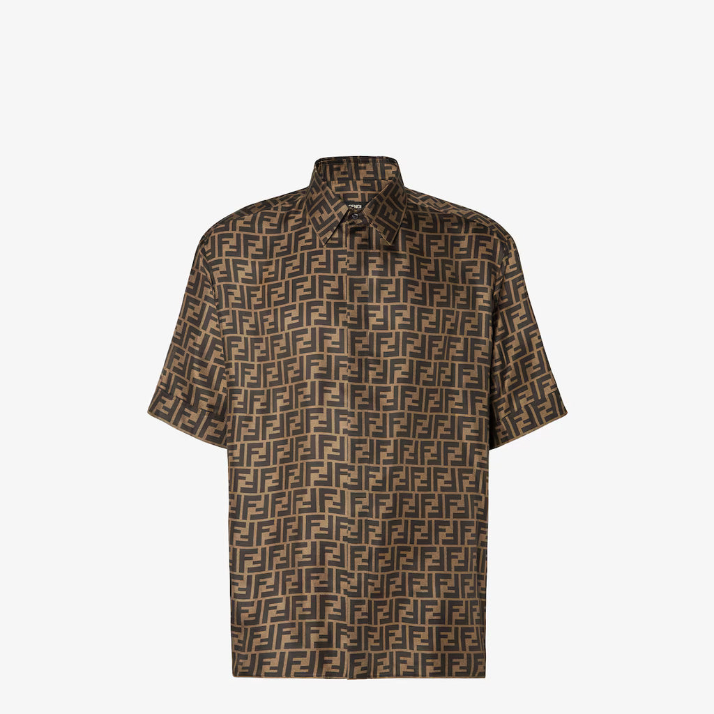 Shirt Brown silk shirt RUNWAY DELUXE