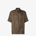 Shirt Brown silk shirt RUNWAY DELUXE