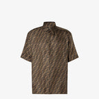 Shirt Brown silk shirt RUNWAY DELUXE