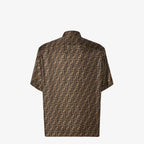 Shirt Brown silk shirt RUNWAY DELUXE