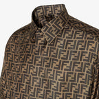 Shirt Brown silk shirt RUNWAY DELUXE