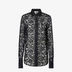 Ivory Peonia lace shirt RUNWAY DELUXE