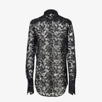 Ivory Peonia lace shirt RUNWAY DELUXE