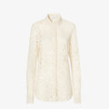 Ivory Peonia lace shirt RUNWAY DELUXE