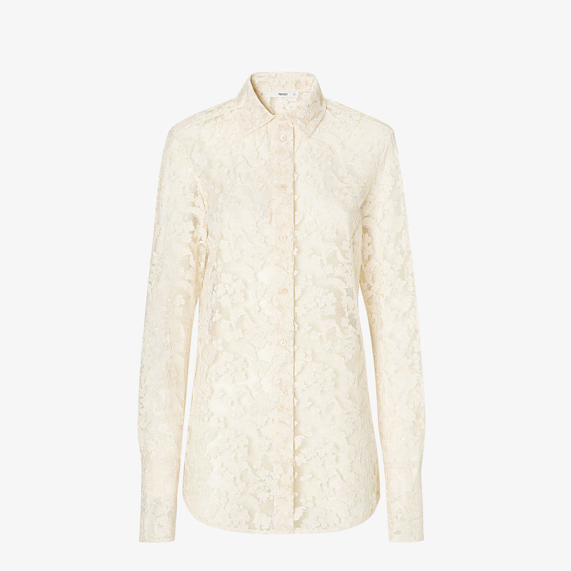 Ivory Peonia lace shirt RUNWAY DELUXE