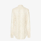 Ivory Peonia lace shirt RUNWAY DELUXE