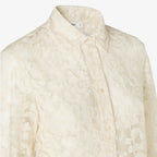 Ivory Peonia lace shirt RUNWAY DELUXE