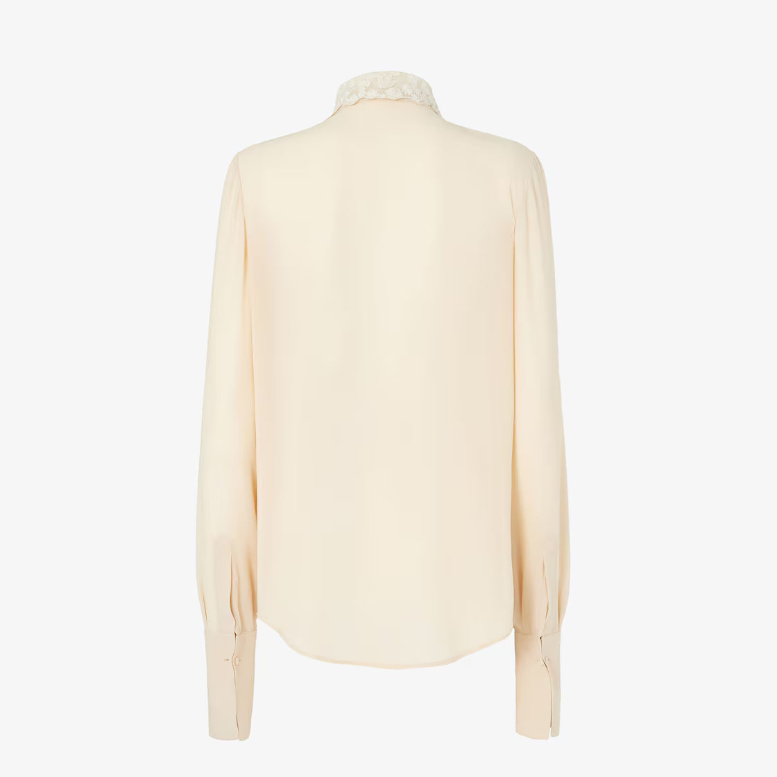 Parchment-coloured georgette shirt RUNWAY DELUXE